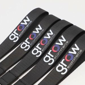Custom Silk Printing Logo E-commerce Company Promotional Gift Personalized High Quality Nylon Key Holder <b>Lanyard</b> - Product Image 2