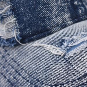 Casquette de baseball tendance toutes saisons pour hommes et femmes, en jean délavé et déchiré, style urbain - Product Image 3