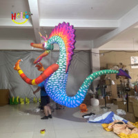 Costume de marche gonflable de dragon de monstre de costume de défilé de festival avec la lumière menée
