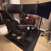 Vente en gros Simulateur de course Siège de cockpit Volant et pédale de jeu Simulateur de conduite dynamique G-Force Châssis de mouvement 4dof