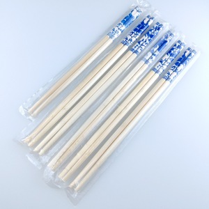 Baguettes en porcelaine bleues et blanches, rondes de 6,0 mm, jetables, adaptées pour les plats à emporter et l'usage commercial, emballées individuellement - Product Image 2