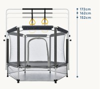 Mini Trampolín Interior con Resortes para Ejercicio en Casa para Niños y Niñas