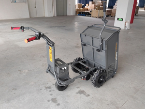 Chariot <span class=keywords><strong>électrique</strong></span> REDSUN à chargement frontal et sur roues, mini-chariot, capacité de charge de 250 kg, batterie au plomb-acide, <span class=keywords><strong>brouette</strong></span> à haute efficacité - Product Image 2