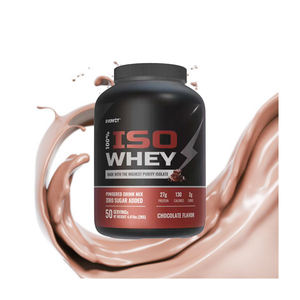 ผงโปรตีนเวย์แบบแยกได้100% อาหารเสริมสำหรับฟิตเนสรสช็อกโกแลตโภชนาการกีฬาเขย่าผงเพาะกาย - Product Image 1
