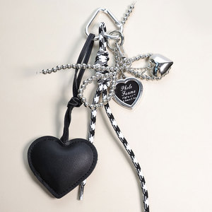 Multielement DIY Bag <strong>Keychain</strong> Braided Cord Heart Plush Cat Doll Photo Frame Pearl Pendant Ladies Handbag Decor <strong>Bulk</strong> Wholesale - Product Image 6