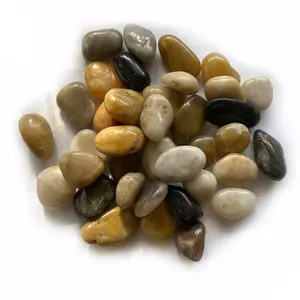 Factory Price Landscaping Polished Pebble Stone Mixed Color River Pebbles For Decorating