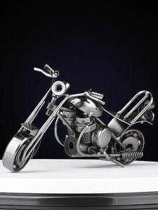 Adorno de Escritorio Semielaborado de Hierro Forjado Estilo Retro para Motocicleta, Decoración para Habitación de Niños, Regalo de Cumpleaños, Estilo Retro - Product Image 4