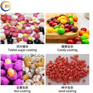 Tự động Tumbler hạnh nhân đường tráng Nut Gummy Pan nhỏ sáng tạo sô cô la kẹo phim lớp phủ enrobing máy - Product Image 6