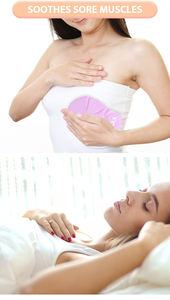 Almohadillas para el <span class=keywords><strong>pecho</strong></span> con cuentas de gel para microondas para nuevas mamás: terapia fría y caliente para la comodidad de la <span class=keywords><strong>lactancia</strong></span> - Product Image 5