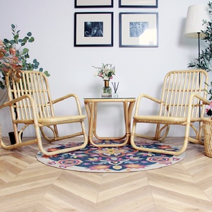 Sedia <span class=keywords><strong>Vintage</strong></span> con schienale alto in Rattan di alta qualità sedie da giardino naturali mobili da esterno all'ingrosso dalla fabbrica della cina - Product Image 5