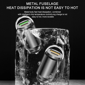 QC3.0 in lega di metallo Mini caricatore per auto 100W porta USB C <span class=keywords><strong>adattatore</strong></span> <span class=keywords><strong>presa</strong></span> <span class=keywords><strong>accendisigari</strong></span> per auto - Product Image 5