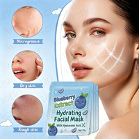 Masque facial hydratant à succès avec 8 extraits de fruits pour une routine de soin de la peau et une réduction des pores