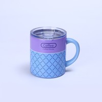 Thermos à café en acier inoxydable à double paroi de 12 oz, écologique, avec design personnalisable, moderne, pour usage au bureau, isolation chaude/froide