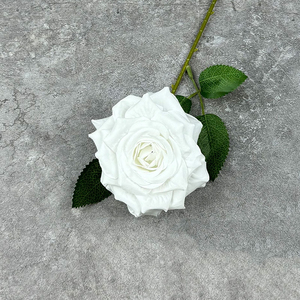 YOPIN-7646 fatto a mano singolo diamante artificiale rosa fiori di nozze personalizzati rosso bianco <span class=keywords><strong>blu</strong></span> rosa nero <span class=keywords><strong>viola</strong></span> seta realistica - Product Image 3