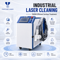 Machine de nettoyage au laser CW portative de 1500 W pour l'élimination de la rouille lourde et de la peinture, nettoyeur de surfaces métalliques industrielles