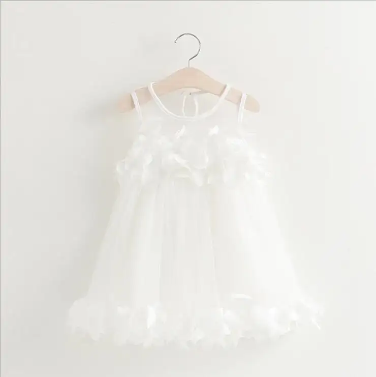 Hot sale Girls Dress with lace chiffon Girls baby clothing girl dresses in party