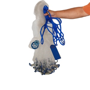 <span class=keywords><strong>Rete</strong></span> <span class=keywords><strong>da</strong></span> <span class=keywords><strong>Pesca</strong></span> Americana a Lancio Manuale in Nylon con Doppio Nodo e Piombi Rotondi, Tipo Pesante per Gamberetti e Pesci al Prezzo Più Basso - Product Image 1