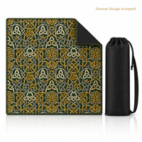 Tapis de Mahjong en Jacquard de Luxe Moderne avec Bordures Renforcées et Sac de Rangement – OEM, Marque Privée, Image Personnalisée Disponible, Vente en Gros pour le Poker