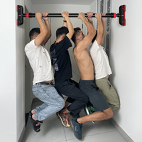 Barre de traction horizontale réglable PB8112 sans vis avec poignée en mousse pour porte – Gymnastique à domicile