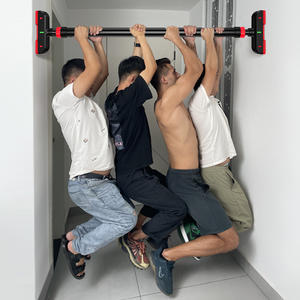 باب قابل للضبط PB8112 بدون مسامير بقفل ذاتي قضيب أفقي قضيب قابل للسحب مع قبضة فوم للامساك بباب الصالة الرياضية - Product Image 5