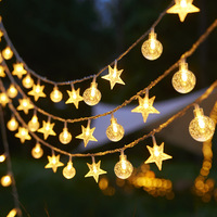 Guirlande lumineuse solaire LED IP65, boules à bulles, étanche, pour extérieur, décoration de cour, lumières colorées, ambiance de camping, lumière de tente
