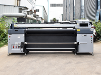 Locor impresión UV estiramiento techo película retroiluminada Banner máquina de impresión 1,8 m 3,2 M Konica Head UV híbrido impresora Plotter