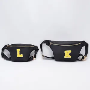 Teenager Boys Girls Fanny Pack Waterproof Nylon Sling Bag Sports Training Phone Organizer Chest Bumbag Fanny Pack Crossbody