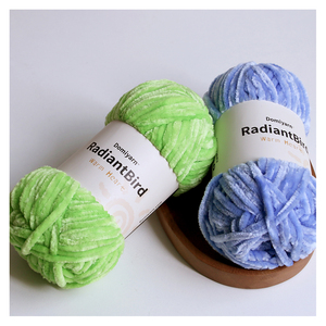 Domiyarn Tốt Nhất Bán Ấm Mềm 100G/6Mm Crochet Cho Khăn Cũi Chăn Chunky Chenille Sợi - Product Image 4