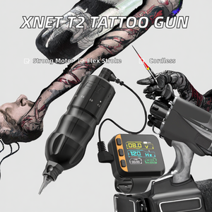 Máquina de Tatuaje Rotativa Profesional <span class=keywords><strong>XNET</strong></span> T2, Pluma con Carrera Ajustable de 2.0-4.2mm, Motor Potente, Batería Recargable, Eléctrica para - Product Image 2