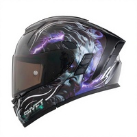 Casque de moto exclusif transfrontalier à double visière relevable certifié DOT toutes saisons