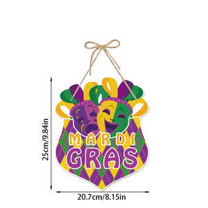 Carnaval MARDI GRAS Tema Palhaço Porta De Papel Pendurado Nova Chegada Decoração Cena Festa para o Halloween Ano Novo Dia das Mães Quente - Product Image 4