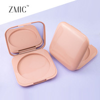 Boîtier compact carré vide de 16g avec miroir, en plastique, pour poudre, blush, correcteur, maquillage et fards à paupières crème