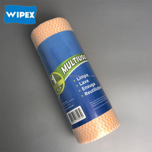 Paño de limpieza para el hogar, ultra suave, multiusos, ondulado, para limpieza de platos, desechable, tela no tejida, rollo de toallitas - Product Image 4