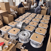 Jantes en acier vierges 15x8 15x10 à déport profond, neuves et brillantes, pour 4x4 tout-terrain et SUV