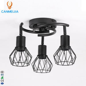 Lampada a Sospensione Artistica in Ferro con Braccio Oscillante Regolabile, Lampadario Moderno in Metallo Nero E27, Lampade a Sospensione/Spot - Product Image 1