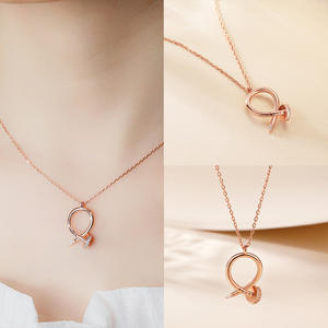 Conjunto de joyería de moda S925 anillo de uñas de plata esterlina collar pendientes de circón moda luz lujo joyería de mujer conjunto de tres piezas - Product Image 5