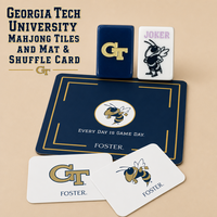 Tuiles et tapis de mahjong personnalisés de l'Université Georgia Tech
