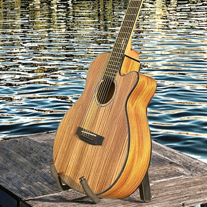 <span class=keywords><strong>Guitare</strong></span> <span class=keywords><strong>acoustique</strong></span> OM Zebra Wood SG01ZZC-36, finition vernie mate, logo personnalisé, <span class=keywords><strong>guitare</strong></span> folk, emballage personnalisé, haute qualité - Product Image 2