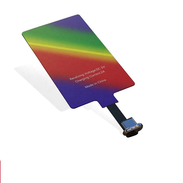 Taidacent Type C Wireless Charger Receiver Pad Cell Phones Wireless Receiver 5V 2A Wireless Android Phone Charging Receiver