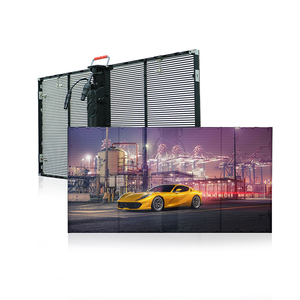 High quality HD video advertising indoor and outdoor p10.5 transparent led display - Product Image 1