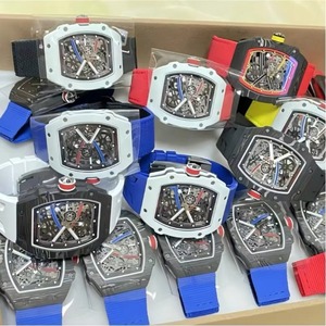 Reloj Deportivo Mecánico Analógico de Cristal de Zafiro Ultrafino con Esqueleto de Fibra de Carbono Personalizado de la Serie RM, Diseño Oculto para Hombre - Product Image 2