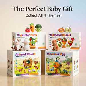 <b>Educational</b> Farm Animal and Vegetable Plush <b>Toy</b> Set Cartoon Simulation Stuffed Baby Doll with PP Cotton for Toddlers - Product Image 2