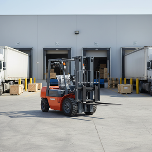 Nuovo Carrello Elevatore Diesel a Quattro Ruote Motrici da 3 Tonnellate per Industrie Edili con Motore Diesel - Product Image 1