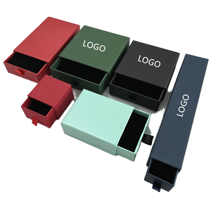 กล่องใส่เครื่องประดับแบบเลื่อนออกได้ ผลิตจากวัสดุรีไซเคิล ผิวด้าน บุฟองน้ำ แข็งแรง ทนทาน สำหรับแหวน ต่างหู สร้อยคอ  รับทำโลโก้ตามสั่ง - Product Image 1