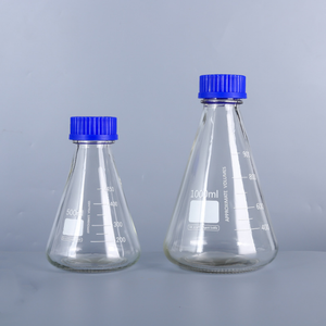 Flacon <span class=keywords><strong>de</strong></span> laboratoire <span class=keywords><strong>conique</strong></span> à fond plat <span class=keywords><strong>de</strong></span> 500ml 1000ml, flacon <span class=keywords><strong>de</strong></span> réactif <span class=keywords><strong>conique</strong></span> <span class=keywords><strong>de</strong></span> 500ml 1L avec <span class=keywords><strong>bouchon</strong></span> à vis bleu - Product Image 2