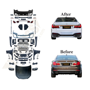 <span class=keywords><strong>YOUKISS</strong></span> pour Série 7 F02 Mise à niveau G11 LCI Style M760 Pare-chocs avant/arrière Phares Feux arrière Capot Kits de carrosserie modifiés Nouveau Haut de gamme - Product Image 1
