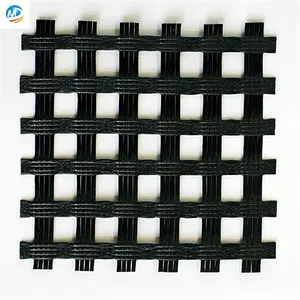 Ligne de production d'extrusion de geogrid de polyester tricoté en chaîne geogrid, parking de voiture