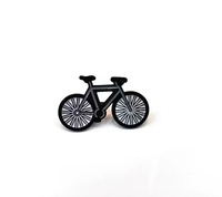 En gros, badges en émail métallique souple en forme de tête de vélo, en alliage moulé sous pression avec placage, pour cadeaux souvenirs d'anniversaire