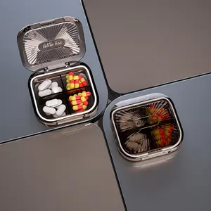 YDM OEM ODM Tragbare Mini Medicine Travel Plastik pillen spender box