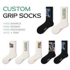 Chaussettes de mode personnalisées de haute qualité avec logo jacquard, design gratuit - Product Image 1